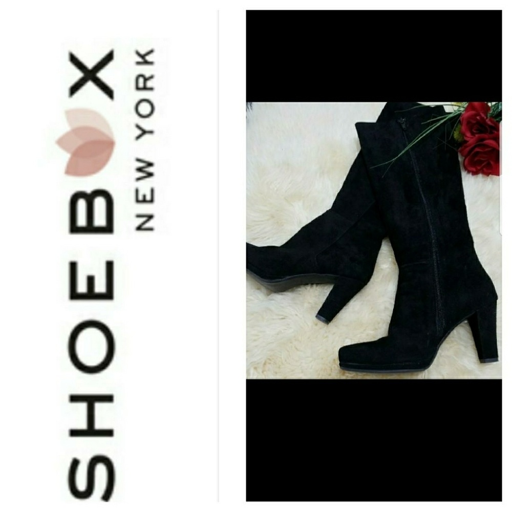 The Shoe Box NYC Women's Black Boots with Heels